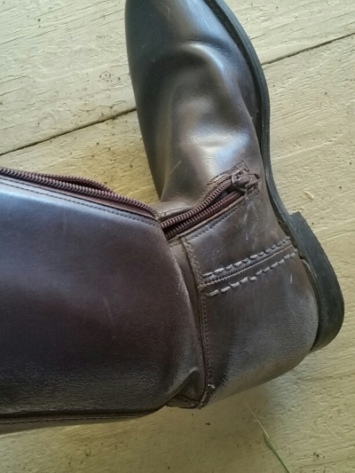 Pro Equine Grooms Boot Polishing Leather Boots With Grime Jpg