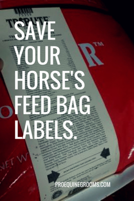 Pro Equine Grooms Save Your Horse S Feed Bag Labels Feel Bag Label Canva Jpg